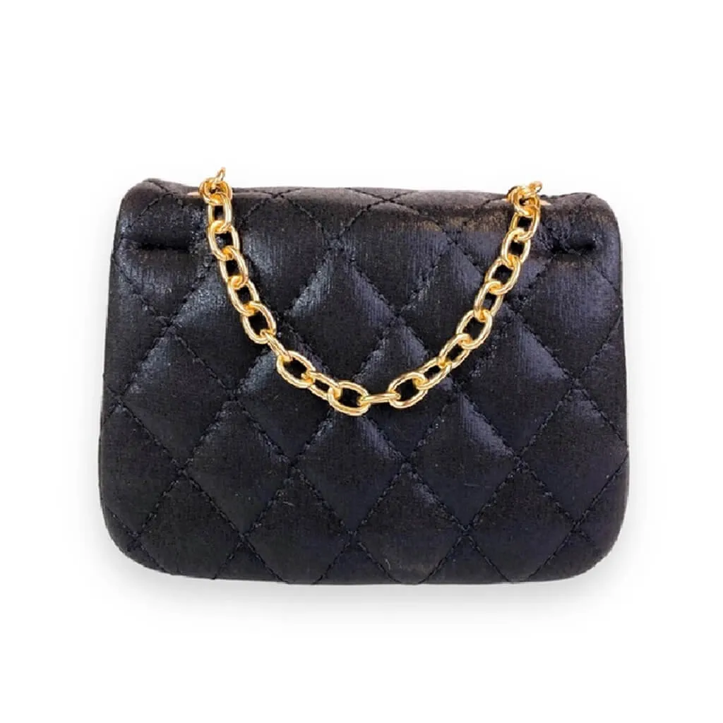 Floral Shinny Quilted Purse