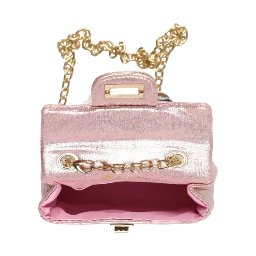 Floral Shinny Quilted Purse