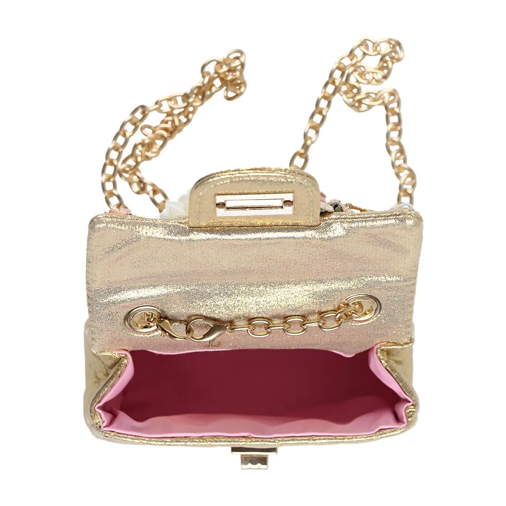 Floral Shinny Quilted Purse
