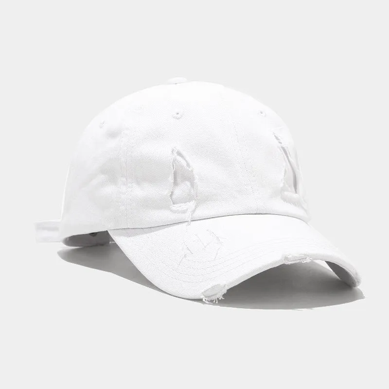 Frayed Retro Style Baseball Cap