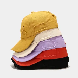 Frayed Retro Style Baseball Cap