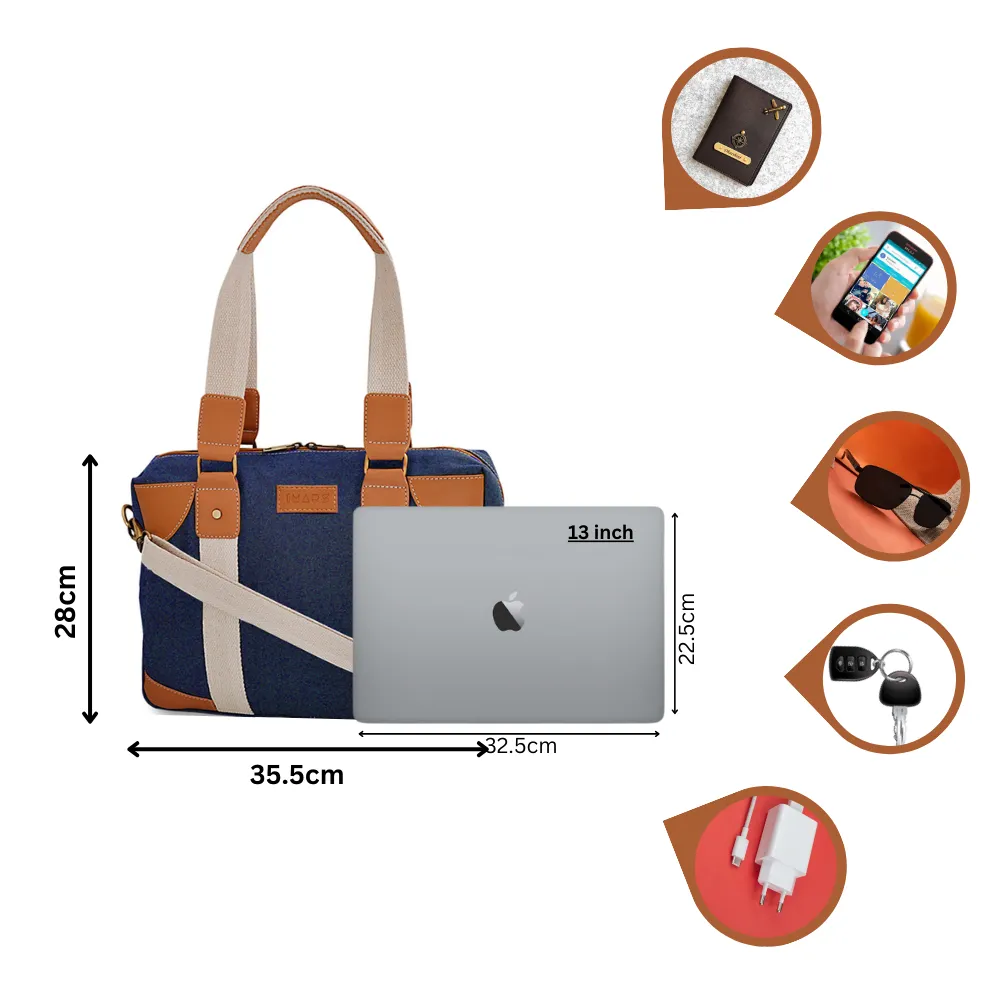 Functional Denim Blue Messenger Bag Perfect For Women & Girls