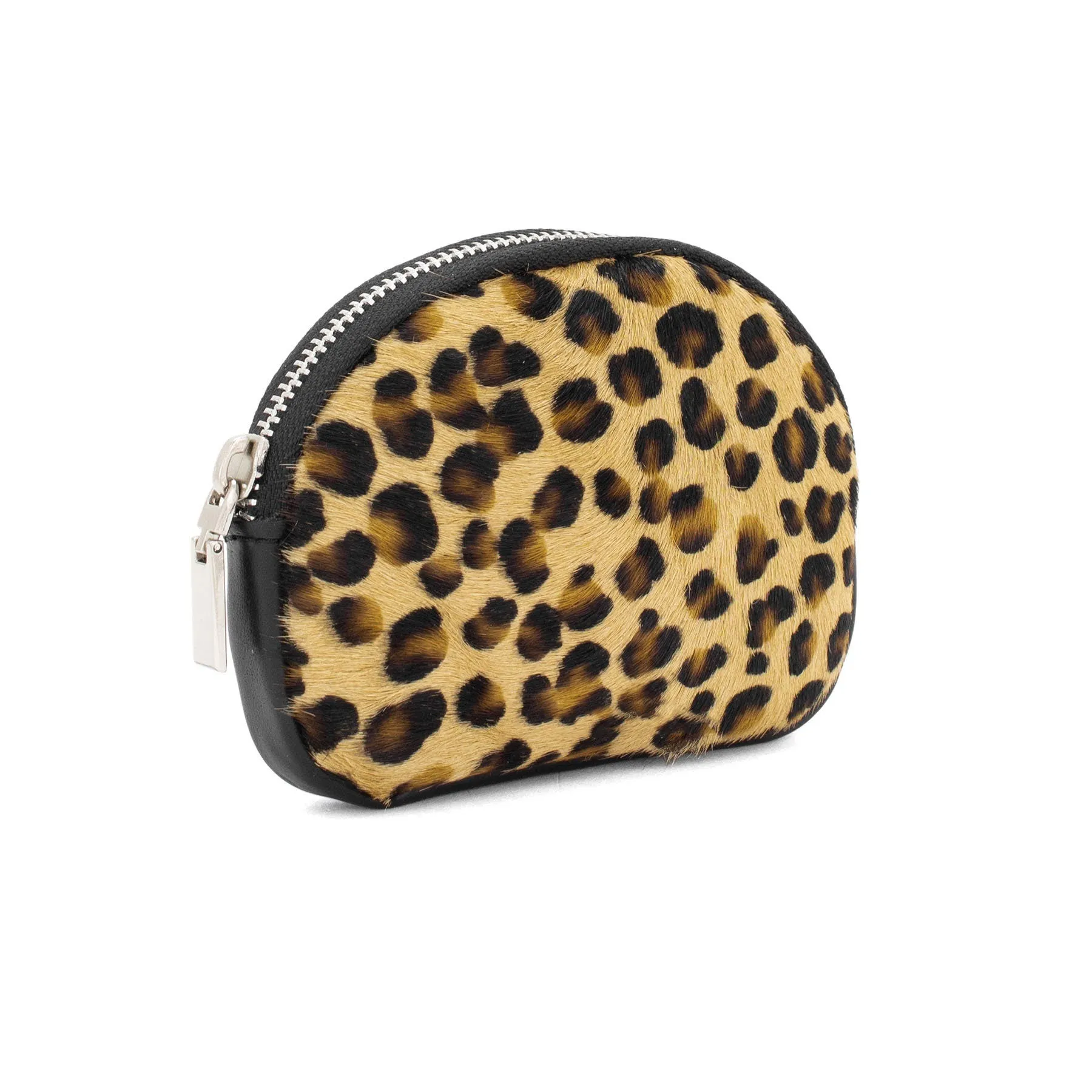 Genuine Italian Leather Cute  Coin Purse Animal Fur Print Soft Italian Leather Gift for Her Valentines Gift Comes Gift Wrapped Cutie Purse