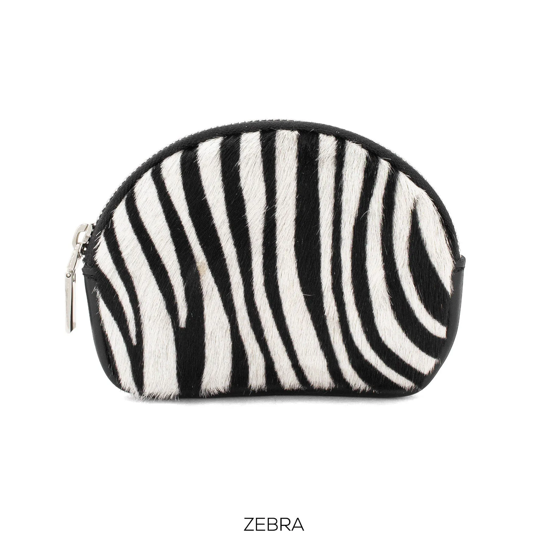 Genuine Italian Leather Cute  Coin Purse Animal Fur Print Soft Italian Leather Gift for Her Valentines Gift Comes Gift Wrapped Cutie Purse