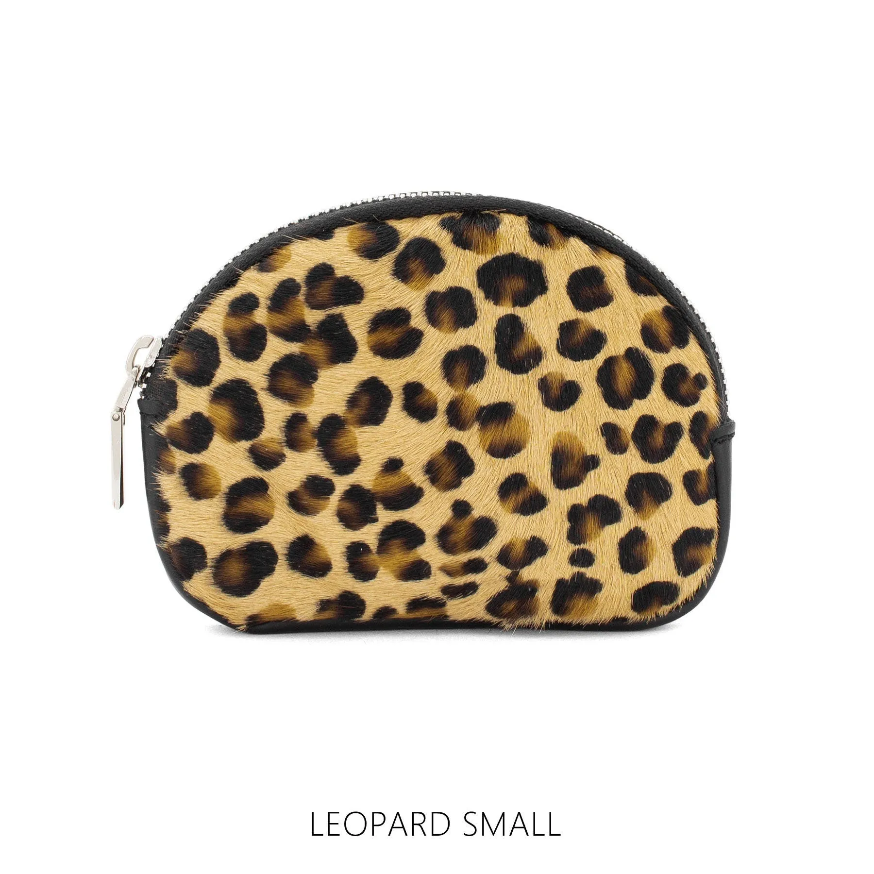 Genuine Italian Leather Cute  Coin Purse Animal Fur Print Soft Italian Leather Gift for Her Valentines Gift Comes Gift Wrapped Cutie Purse