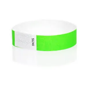 Geogalaxy Neon Lime Wristbands (100 Pack)