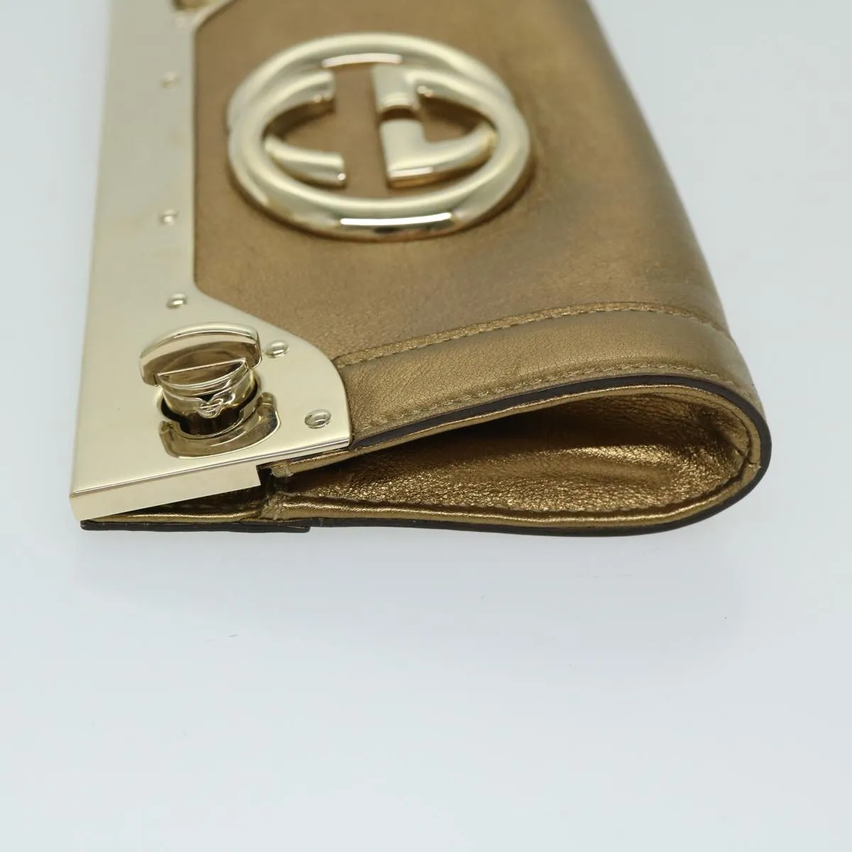 Gucci Interlocking Clutch Bag Leather