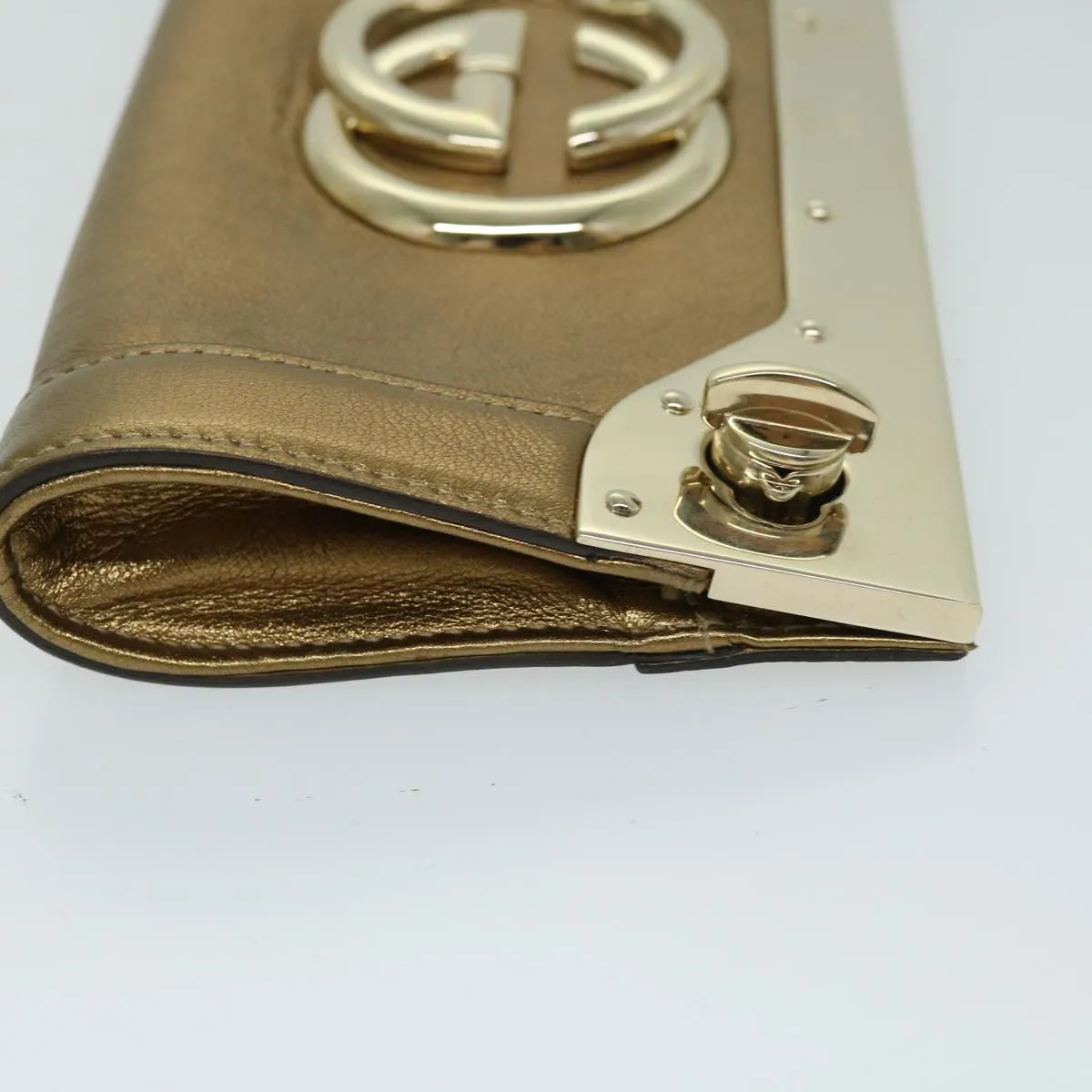 Gucci Interlocking Clutch Bag Leather