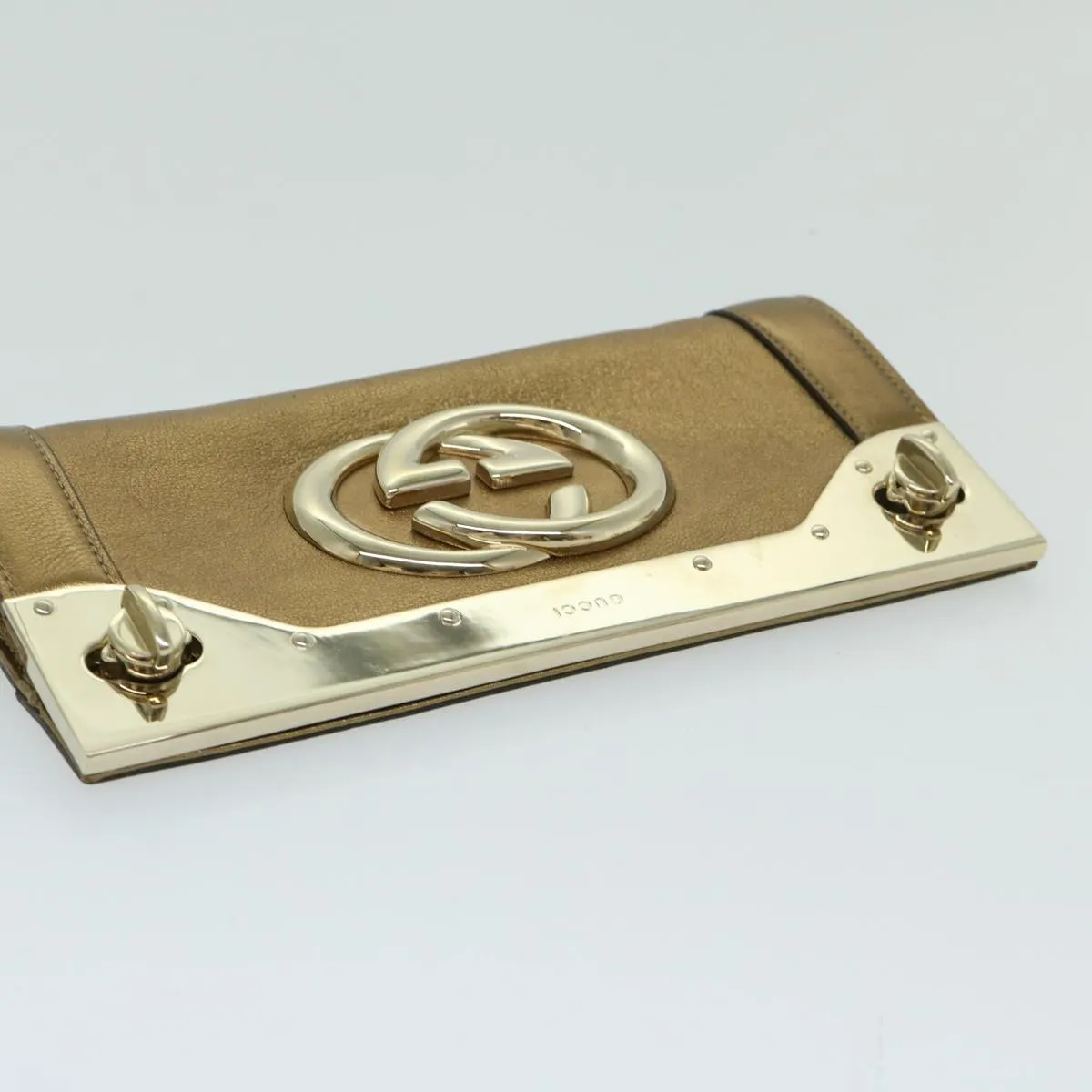 Gucci Interlocking Clutch Bag Leather