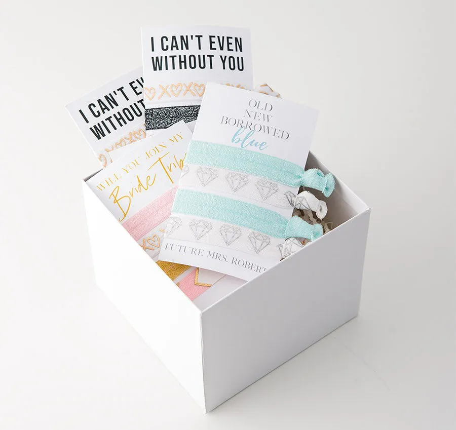 I Can't Even Without You Bridesmaid Hair Ties - Black