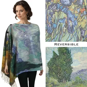 Iris Reversible Button Shawl