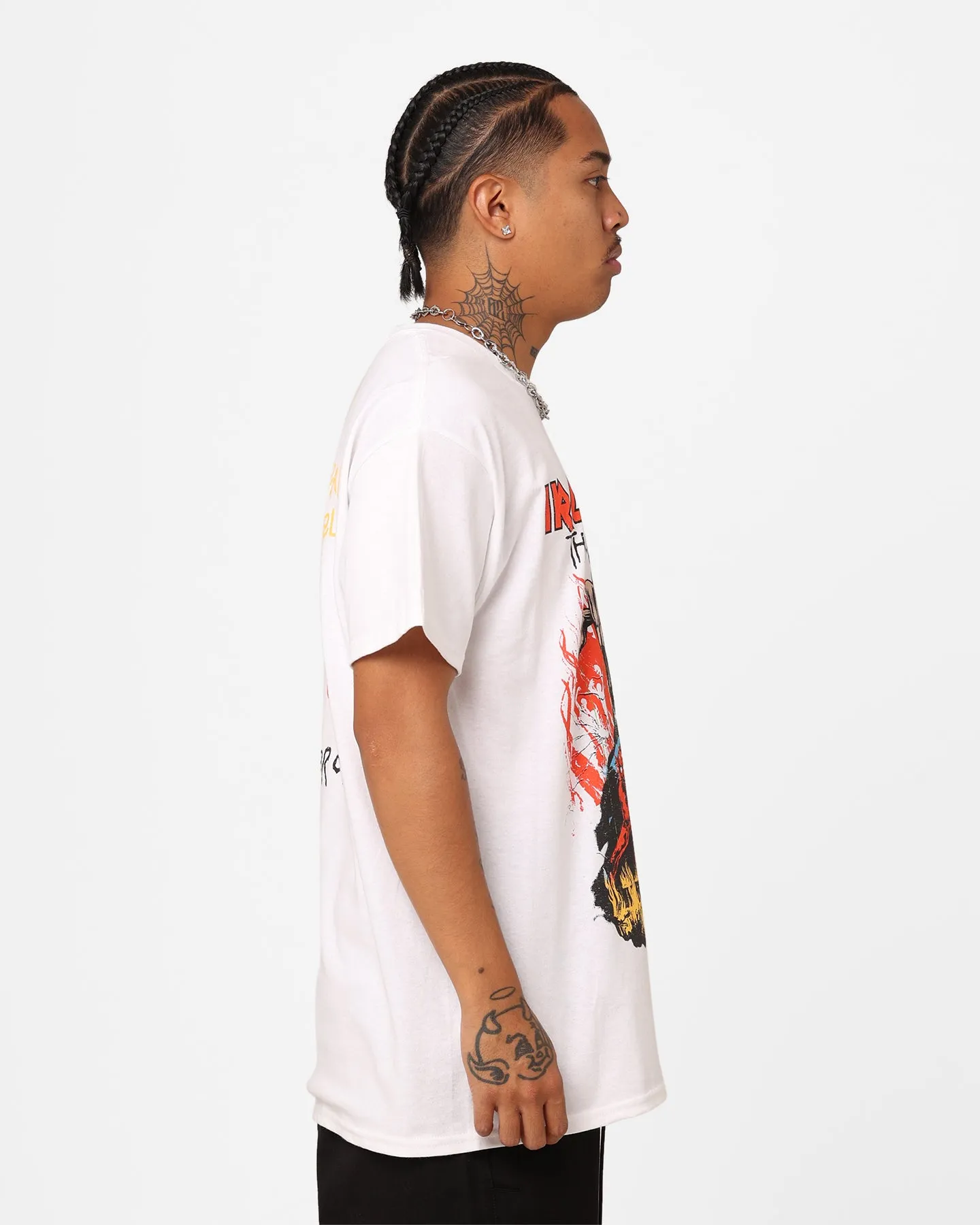 Iron Maiden Dancing Flames T-Shirt White
