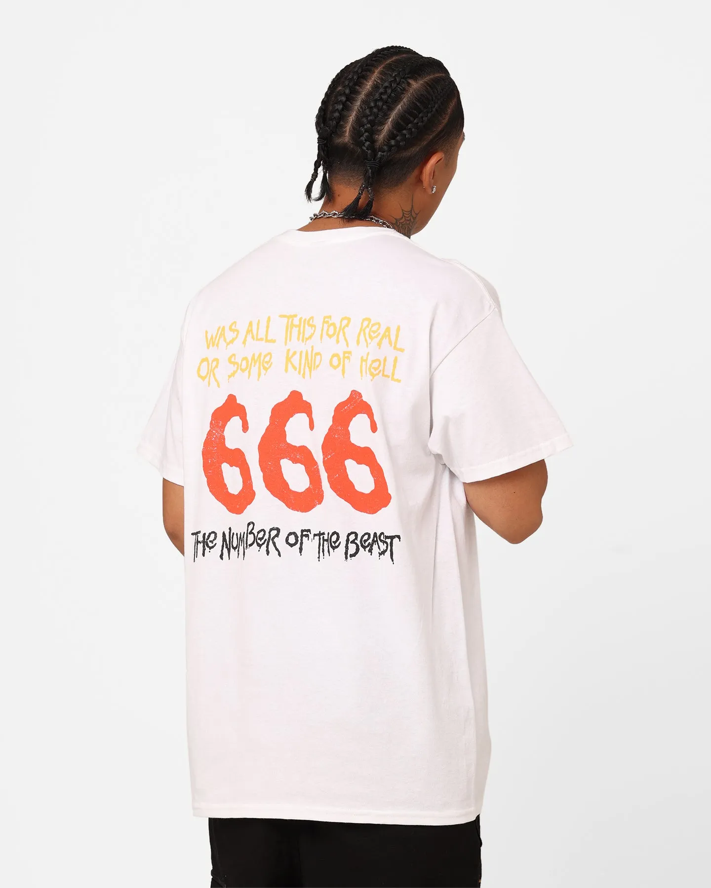 Iron Maiden Dancing Flames T-Shirt White