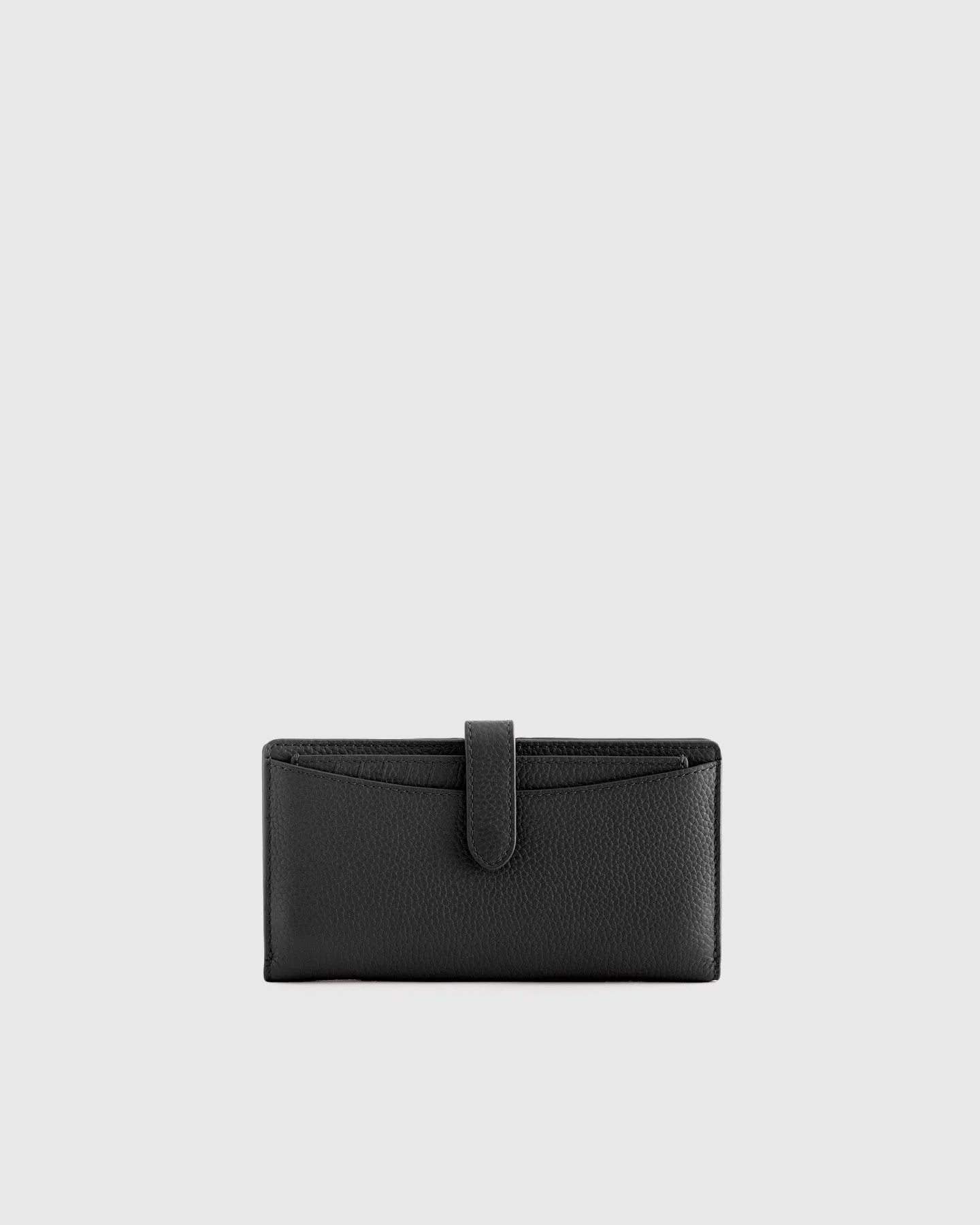 Italian Pebbled Leather Bifold 2-in-1 Wallet