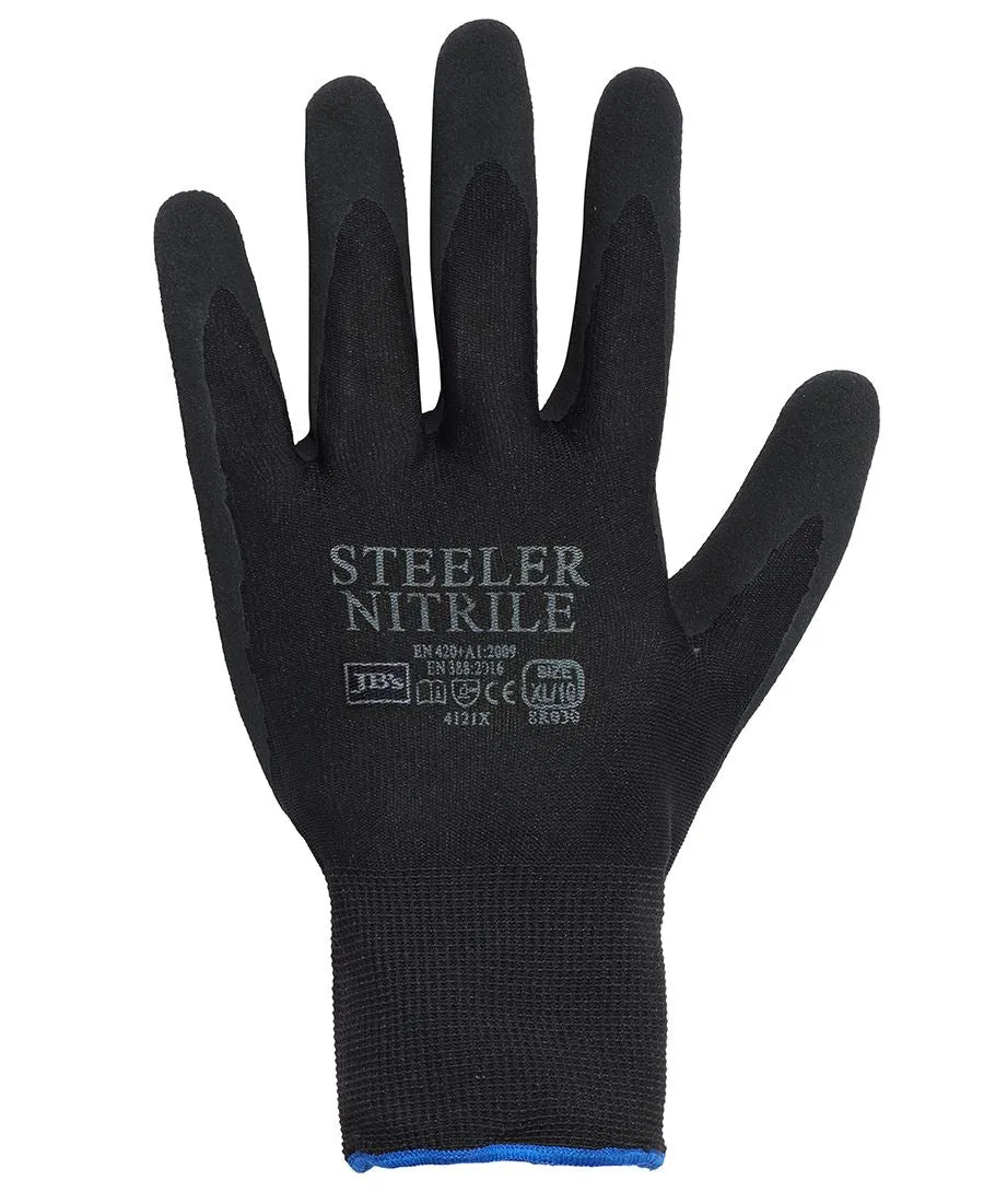 JB's Steeler Sandy Nitrile Gloves (12 pk) 8R030