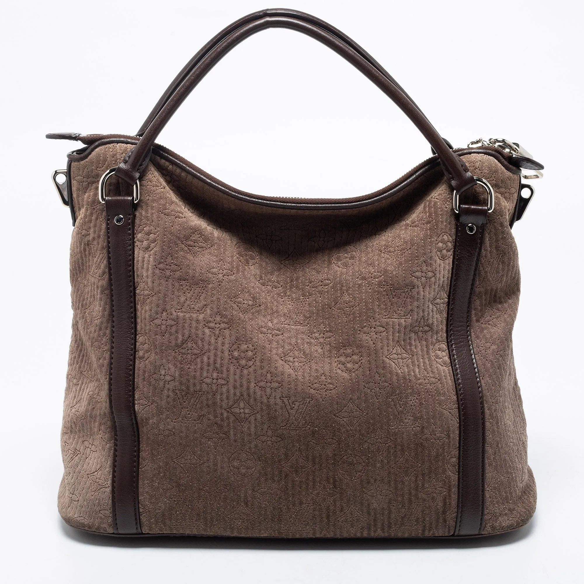 Louis Vuitton Brown Monogram Antheia Suede Ixia PM Bag