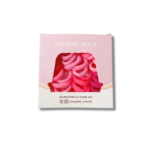 MANGO JELLY Metal Free Hair Ties (3cm) - Just Pink 36P -Twin Pack