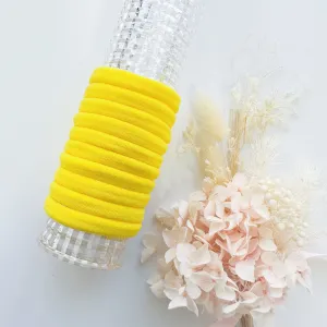 Metal Free Hair ties (4.5cm) - School Colour Yellow 10P