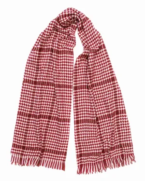 Mixed Patten Soft Tweed Scarves Red | RED