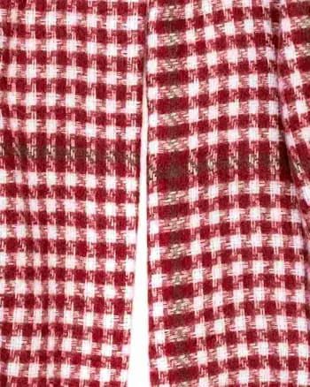 Mixed Patten Soft Tweed Scarves Red | RED