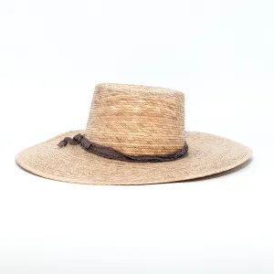 Natural Palm Flat Top - Palm Straw Hat