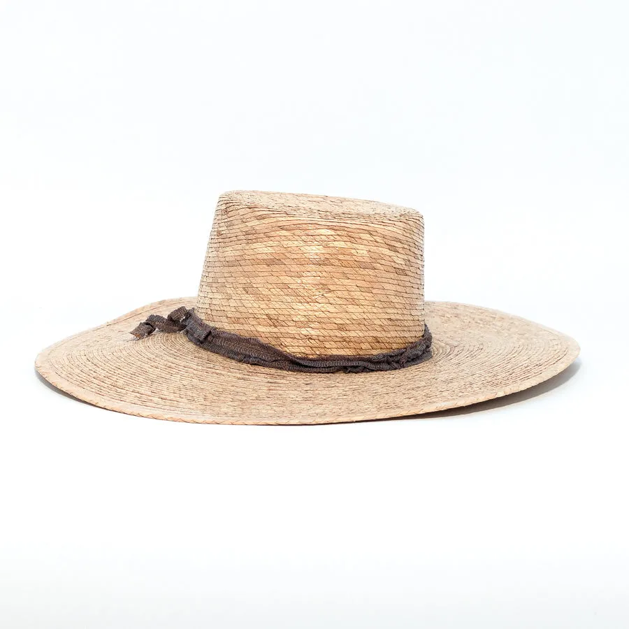 Natural Palm Flat Top - Palm Straw Hat