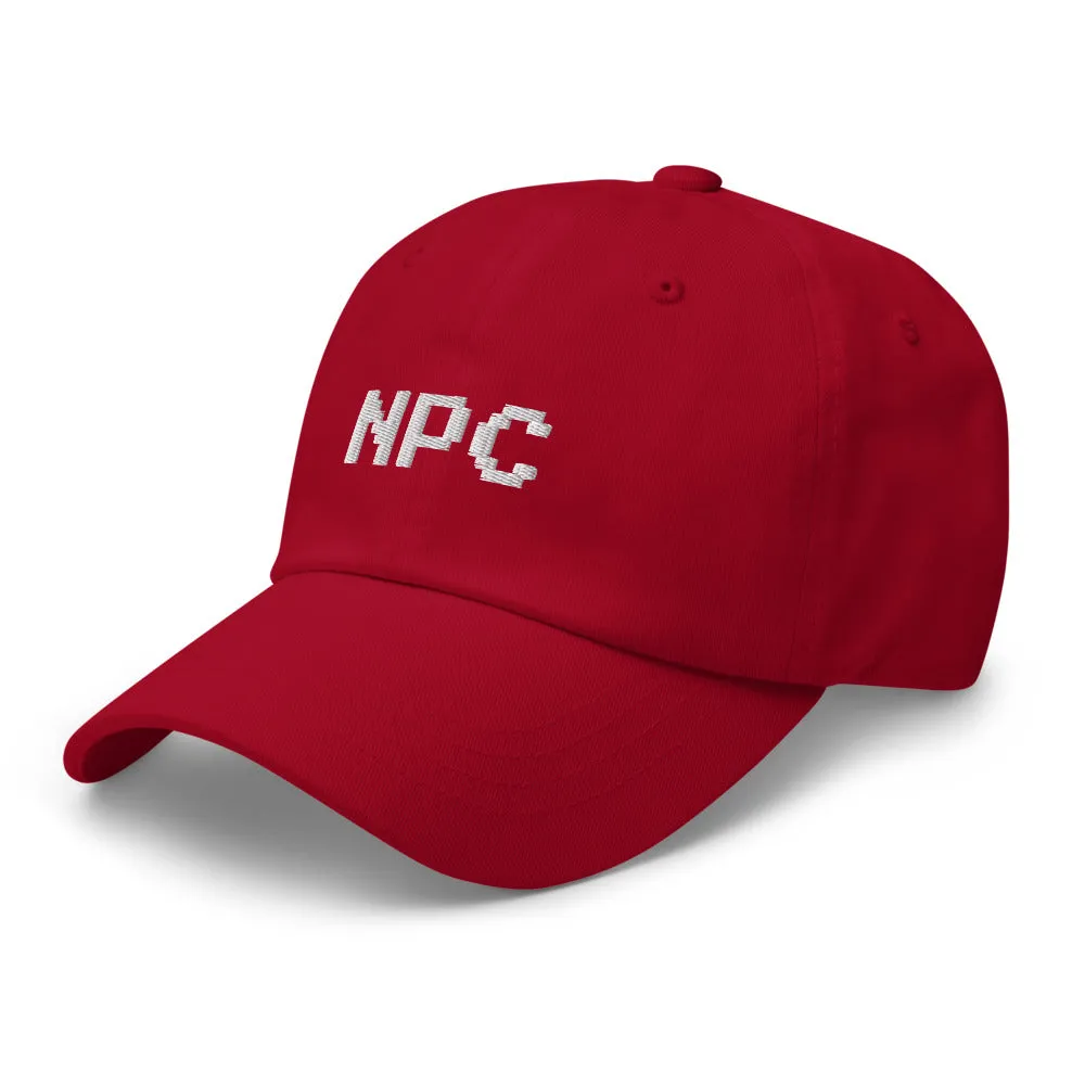 NPC Pixel Font Embroidered Fun Unisex Baseball Cap