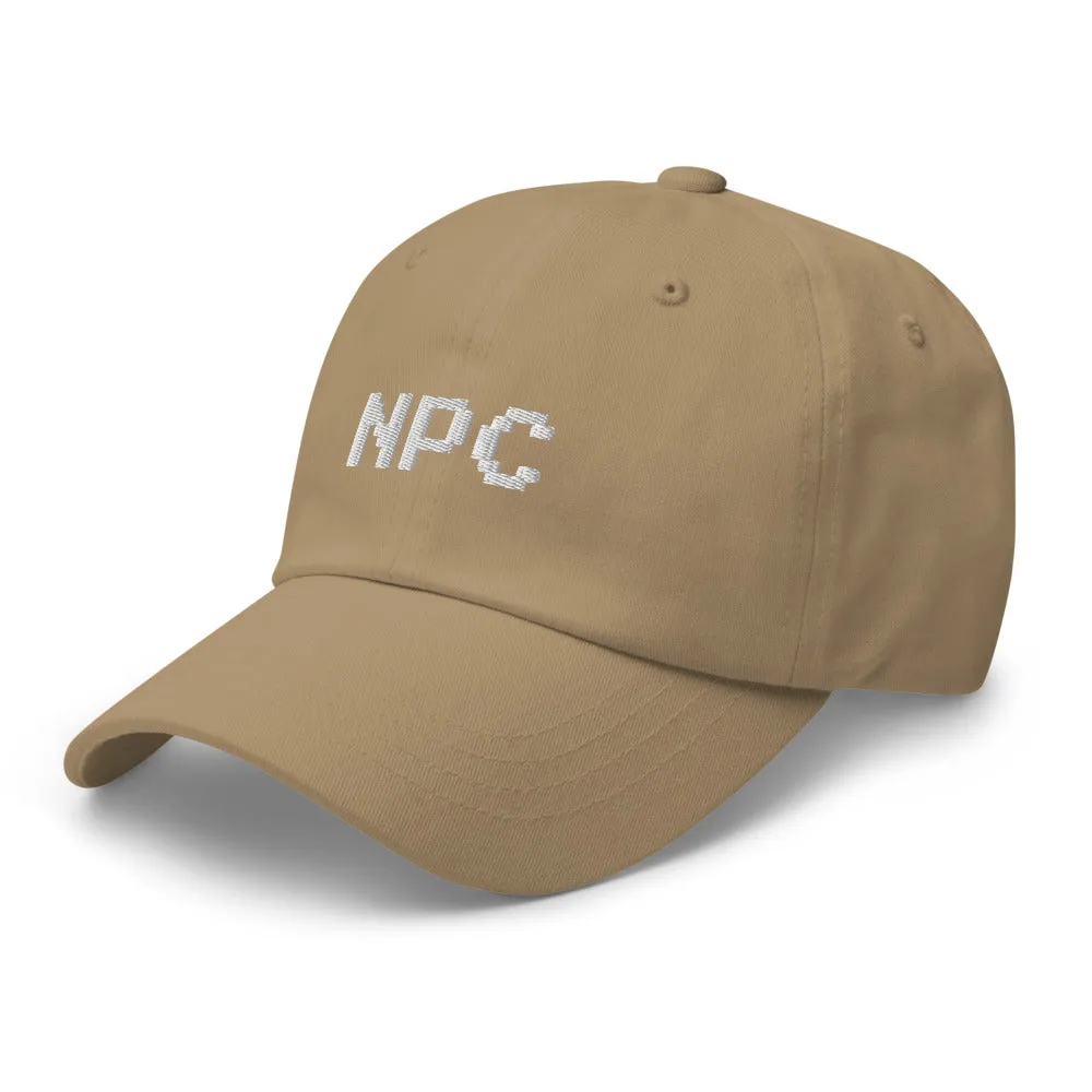 NPC Pixel Font Embroidered Fun Unisex Baseball Cap
