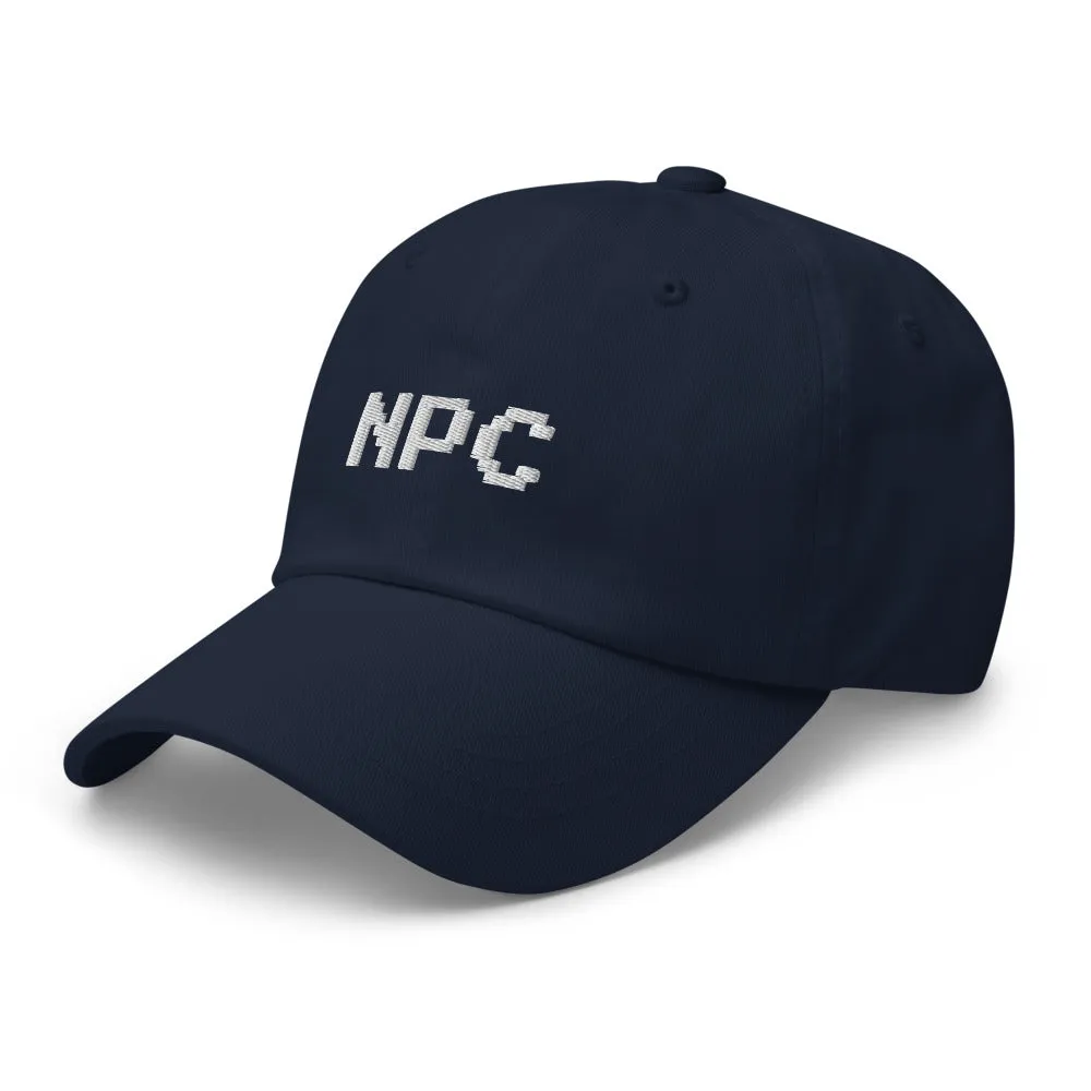NPC Pixel Font Embroidered Fun Unisex Baseball Cap