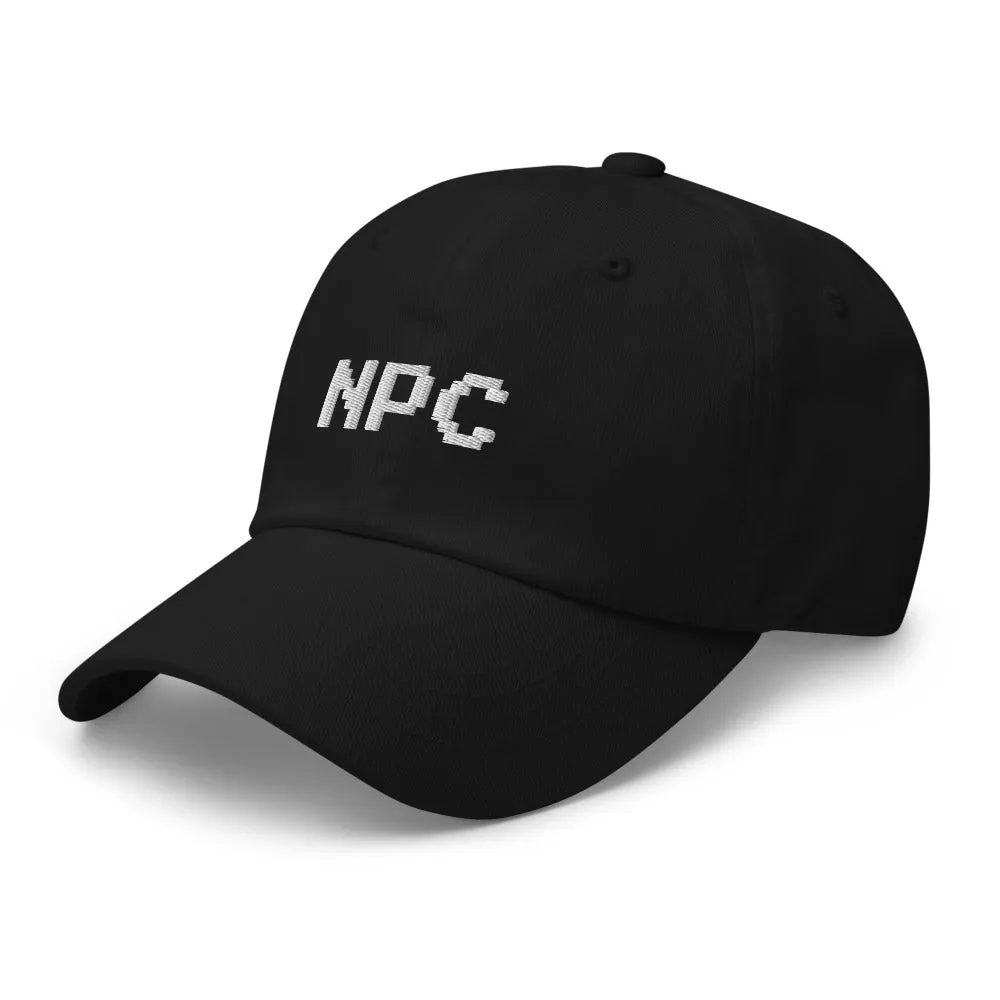NPC Pixel Font Embroidered Fun Unisex Baseball Cap