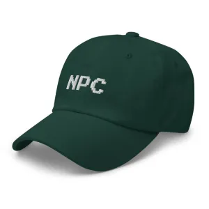 NPC Pixel Font Embroidered Fun Unisex Baseball Cap