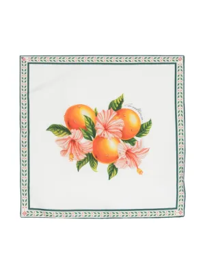 Oranges en Fleur silk scarf