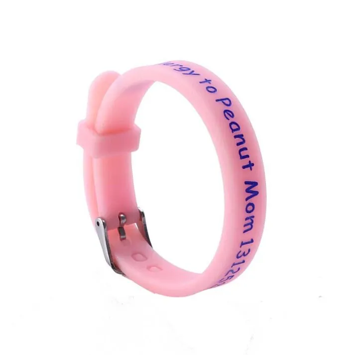 Personalized Wristbands - Adjustable Custom Text Rubber Silicone Bracelet Events, Motivation, Gifts, Fundraisers, Awareness