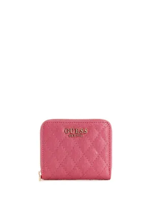 Pink Logo Yarmilla Small Zip Wallet