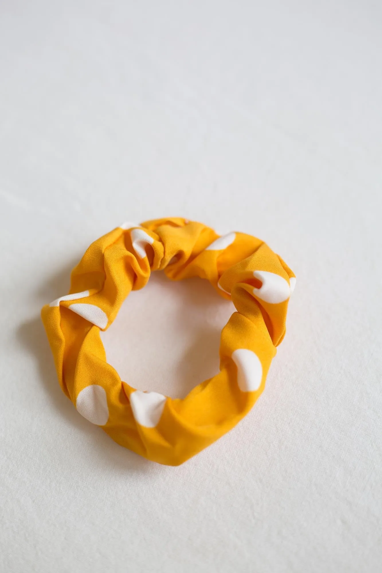 Polka Dot Scrunchie (Yellow)