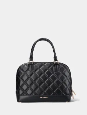 Polly Quilted Bowler Bag