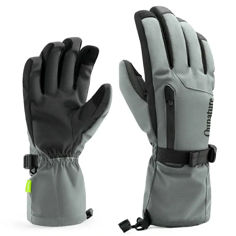 Qunature Ski Gloves  Multi-Fabric, Touchscreen, Warmth Lock