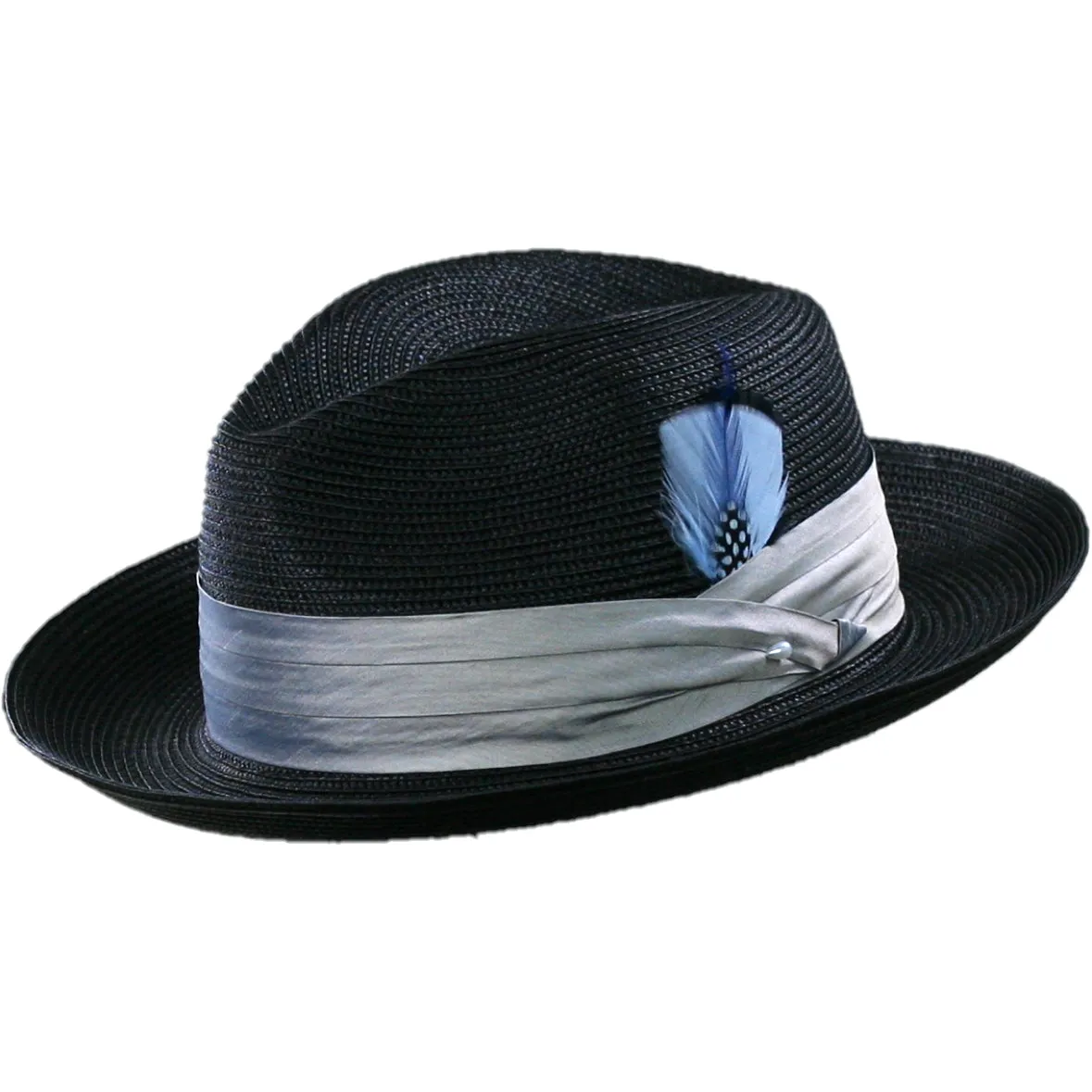 "The Mancino" Florentine Milan Straw Fedora by Levine Hats