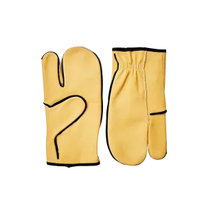 Raber 354 Men's One Finger Unlined Leather Chopper Mitts – Tough, Flexible Design for Rugged Outdoor Tasks, Proudly Made in Canada