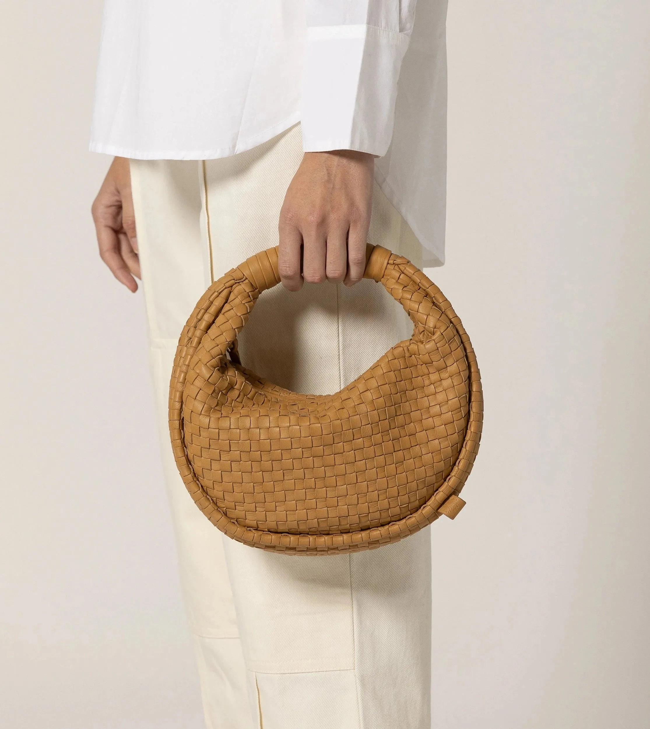 Santiago Mini Hobo Bag | Dark Tan