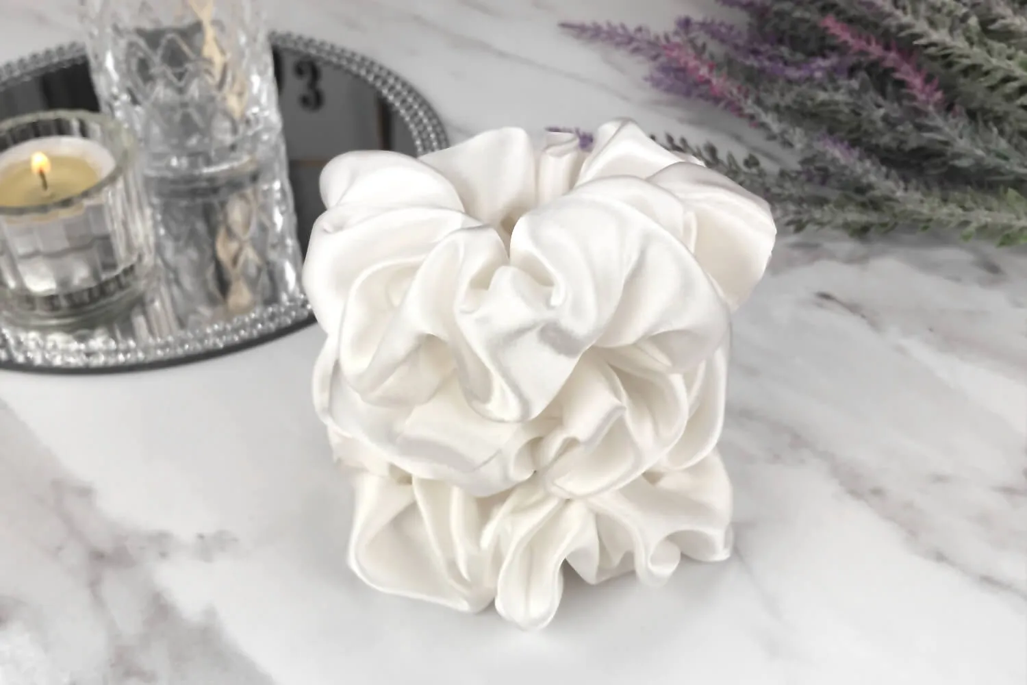 Silk Hair Ties - Ivory