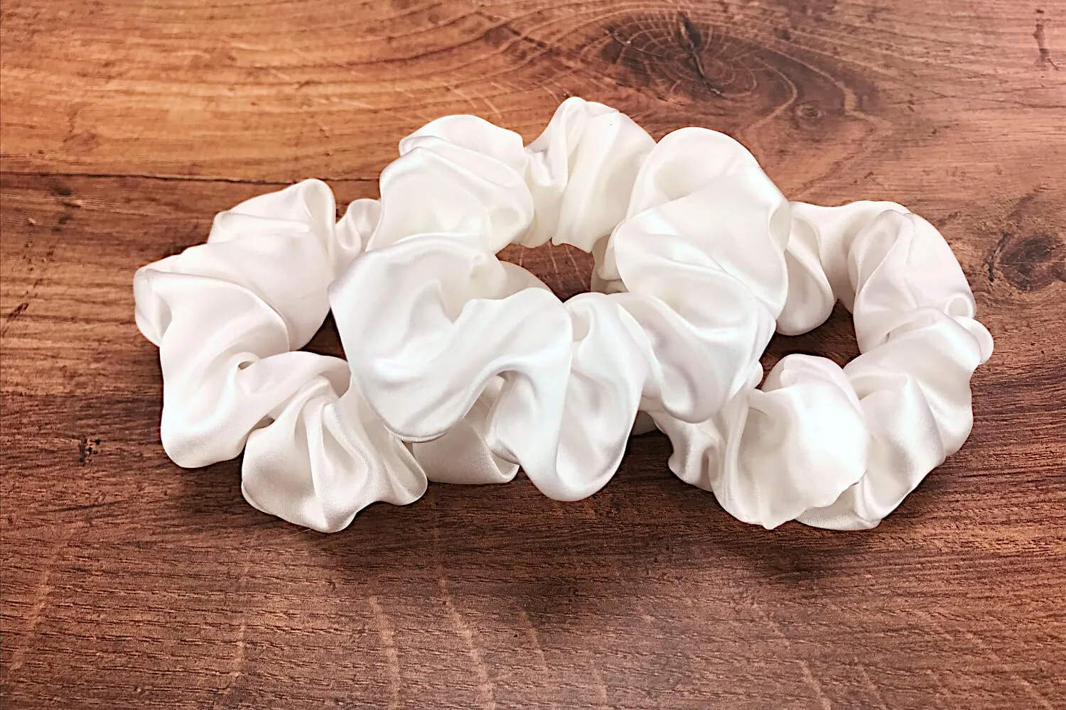 Silk Hair Ties - Ivory