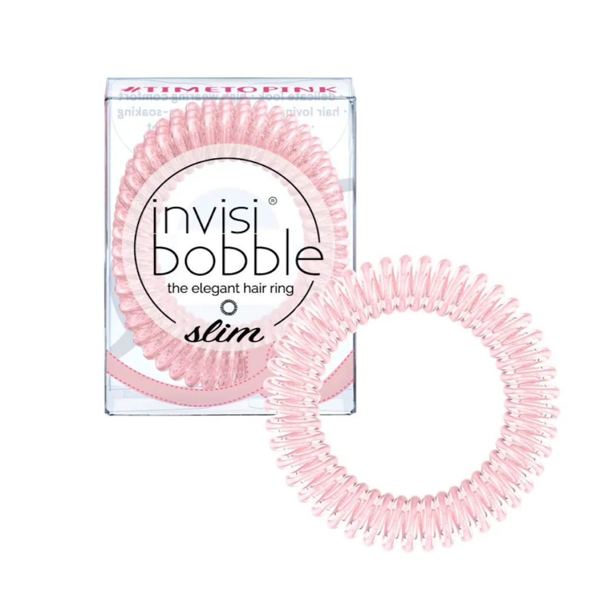 Slim Time To Pink Hair Tie