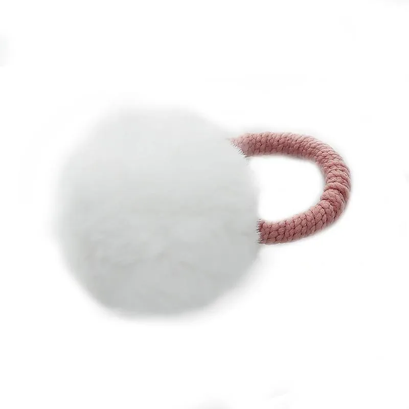 Soft and Fluffy Pompoms Hair Ties