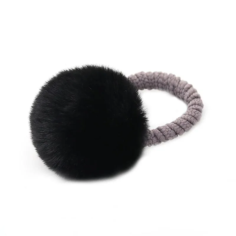 Soft and Fluffy Pompoms Hair Ties