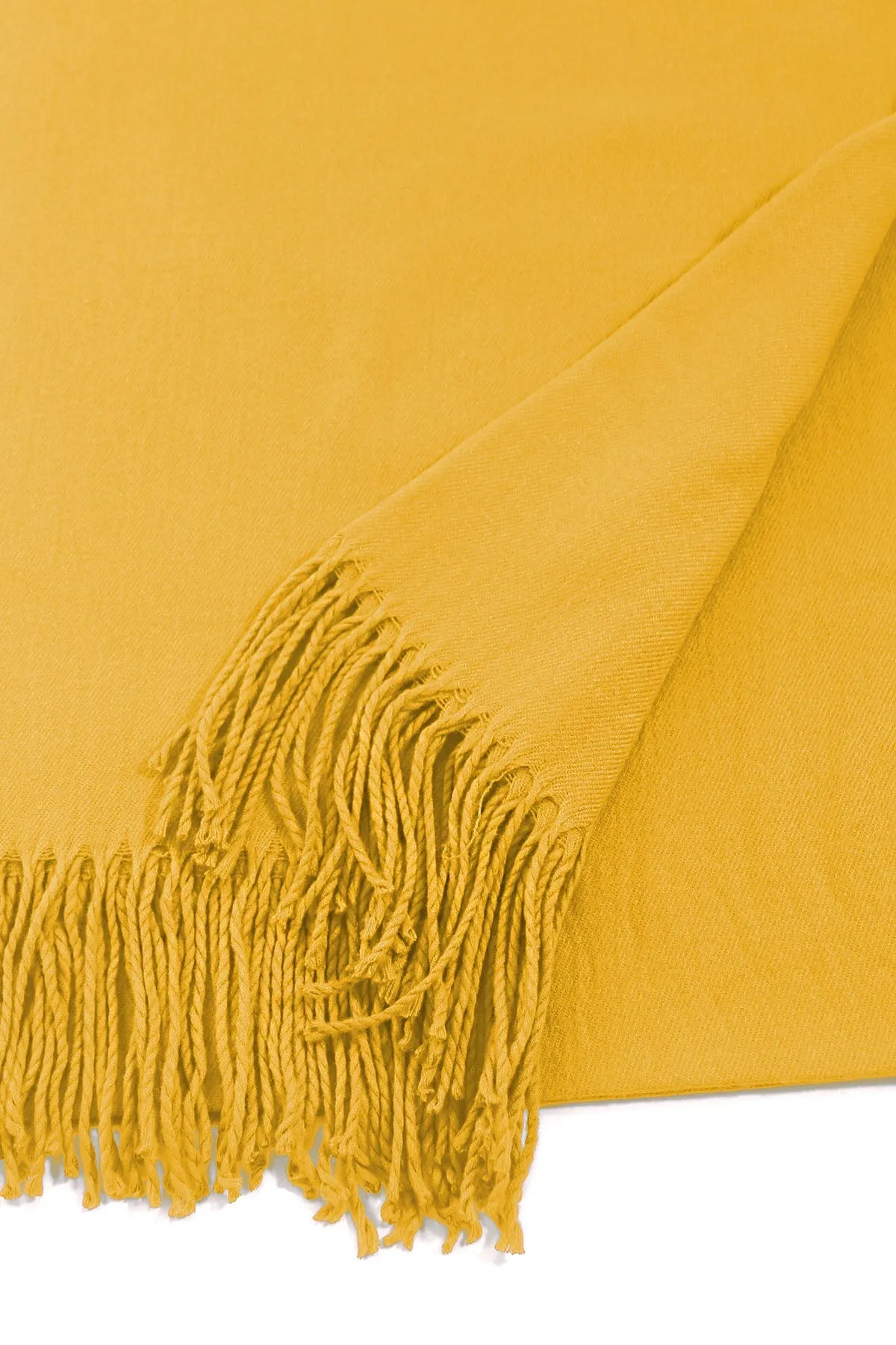 Soft Touch Solid Colour Scarf in Mustard Yellow