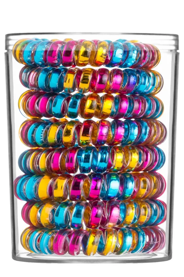 Spiral Hair Ties - Confetti