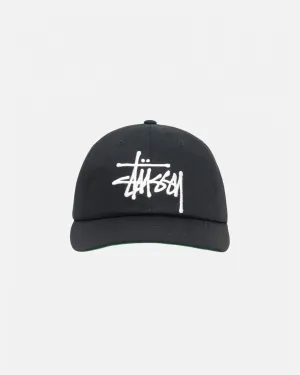 Stüssy Big Stock Mid Depth Cap: Black/White