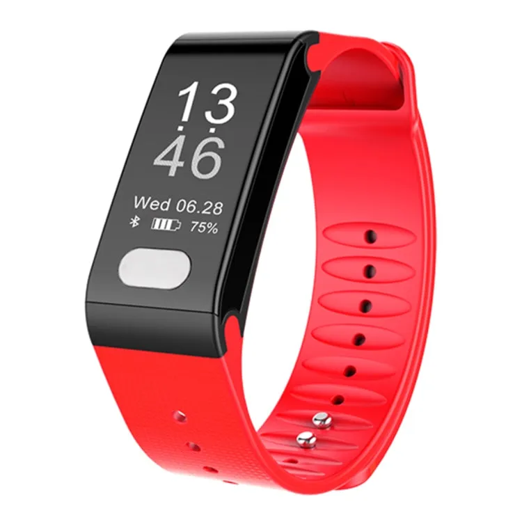 TLW T6 Fitness Tracker 0.96 inch OLED Display Wristband Smart Bracelet, Support Sports Mode / ECG / Heart Rate Monitor / Blood Pressure / Sleep Monitor (Red)
