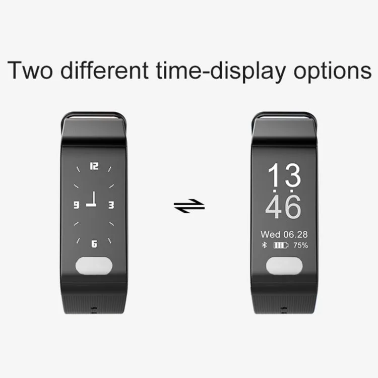 TLW T6 Fitness Tracker 0.96 inch OLED Display Wristband Smart Bracelet, Support Sports Mode / ECG / Heart Rate Monitor / Blood Pressure / Sleep Monitor (Red)